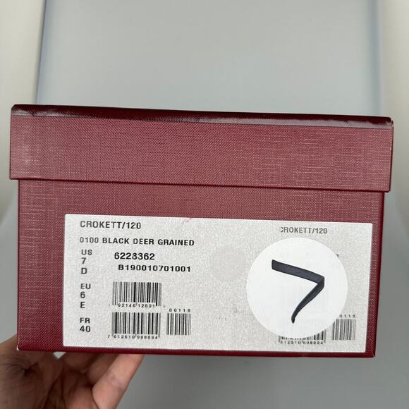 NIB Bally Crokett Men's Black Leather Loafers Size 7 - Picture 14 of 15